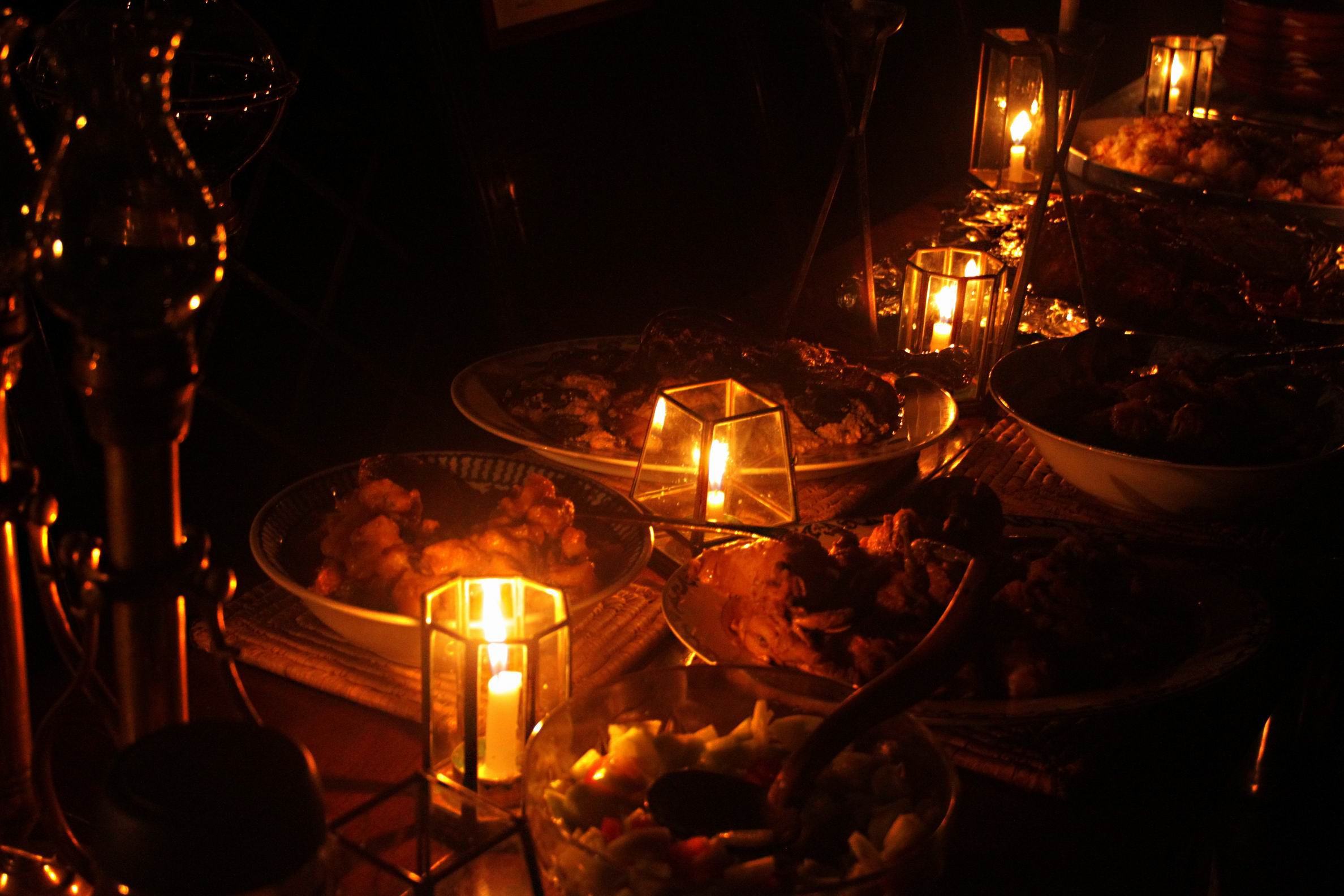 Candle light on B613